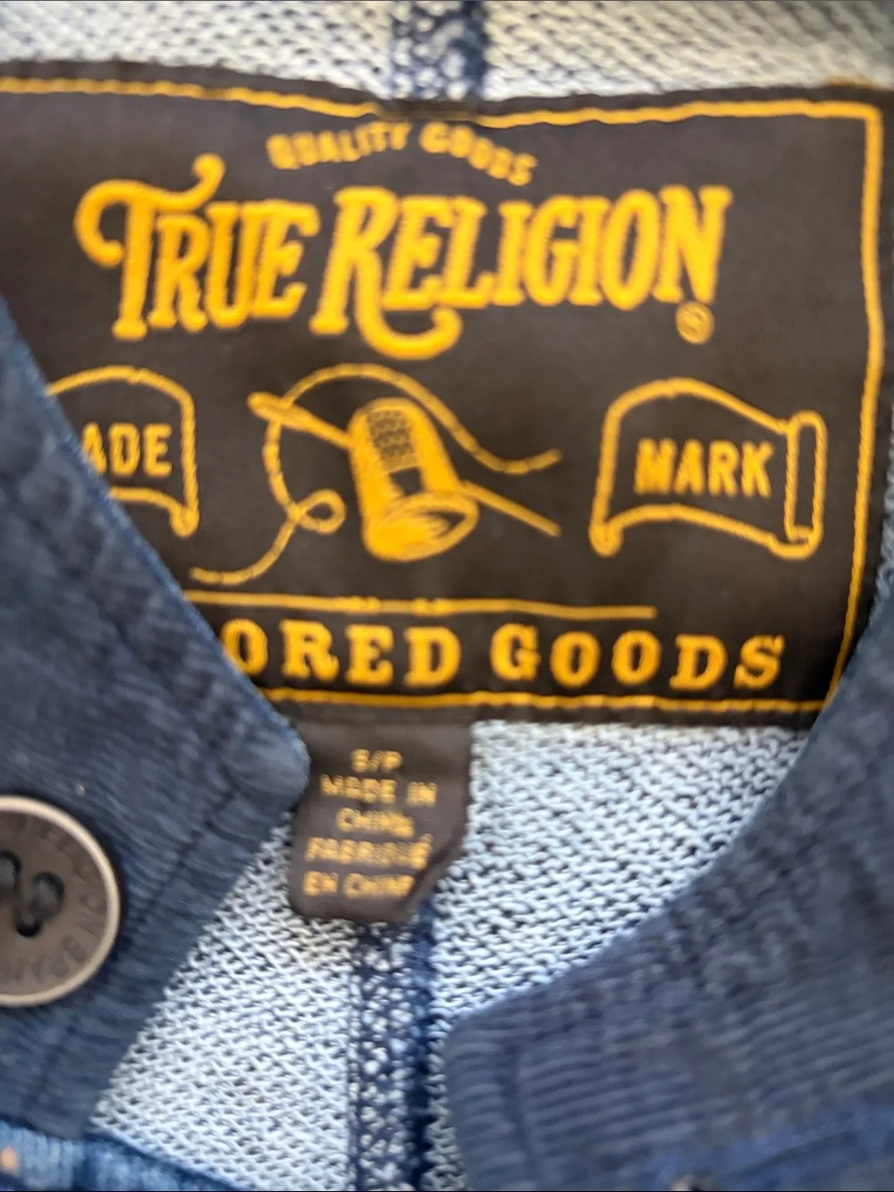 True Religion French Terry Military-Style Field Jacket
